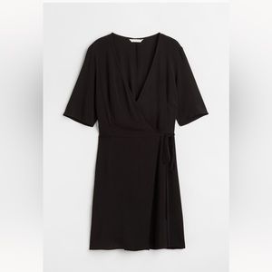 Black H&M wrap dress